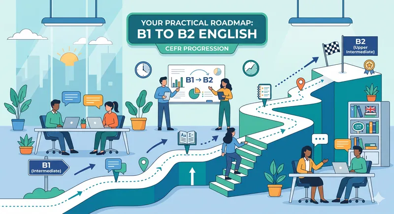 B1 to B2 English roadmap — practical CEFR upgrade plan with timeline