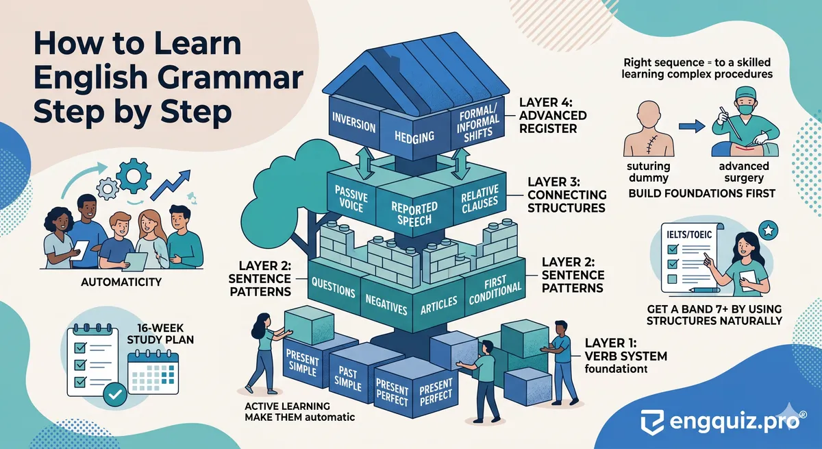How to Learn English Grammar Step by Step: A Sequenced Approach That Actually Works